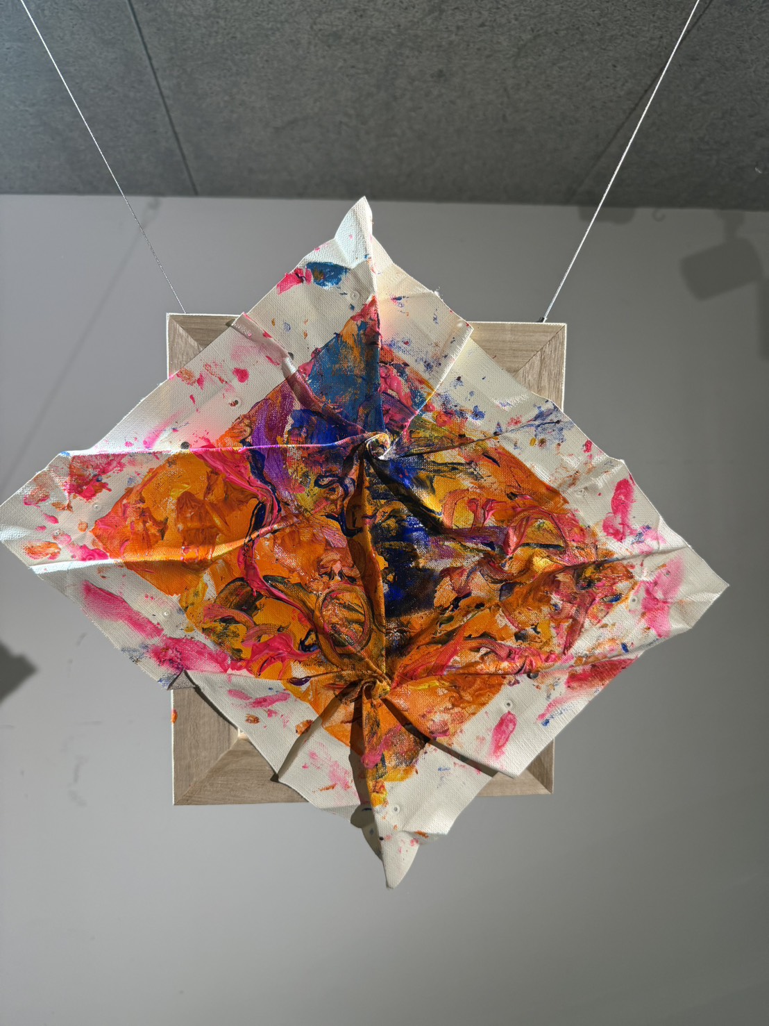 Folding Arts | 折る絵画 - Abstract Painting x Origami Structure